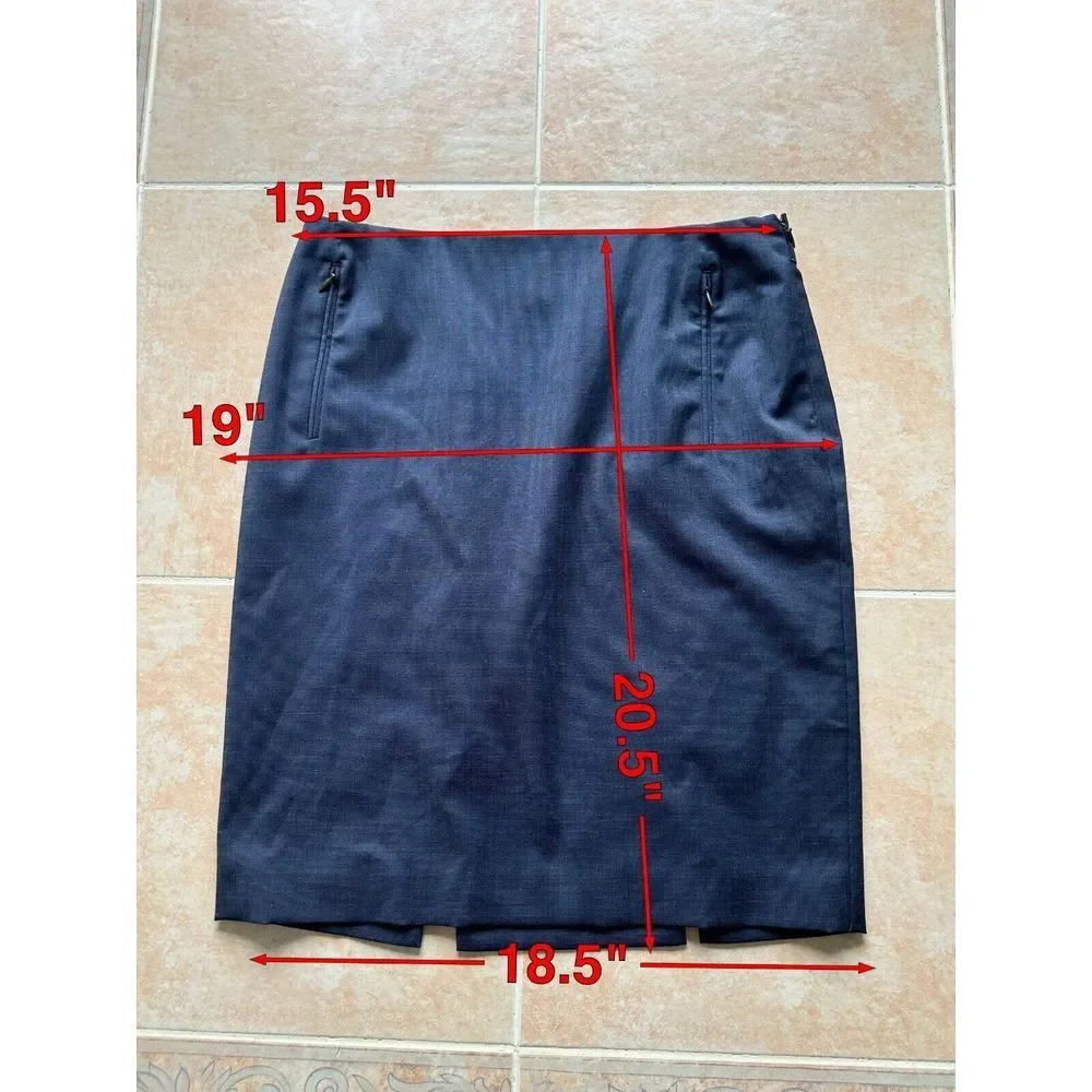 ELIE TAHARI Worn Twice Wool‎ Blend Skirt size 6